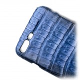 Ammoment - Caimano in Nero Navy Antico - Cover in Pelle - iPhone 8 Plus / 7 Plus