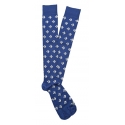 Fefè Napoli - Blue Sagittarius Zodiac Men's Socks - Socks - Handmade in Italy - Luxury Exclusive Collection