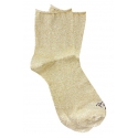 Fefè Napoli - Gold Lurex Woman Socks - Socks - Handmade in Italy - Luxury Exclusive Collection