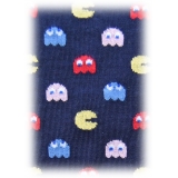 Fefè Napoli - Blue Pacman Dandy Men's Socks - Socks - Handmade in Italy - Luxury Exclusive Collection