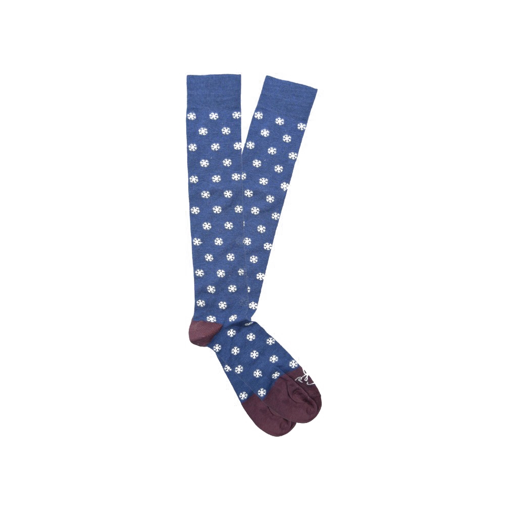 Fefè Napoli - Blue Ice Dandy Men's Socks - Socks - Handmade in