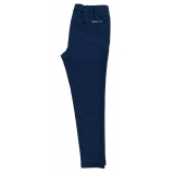 Momo Design - Cork Trouser - Blue Navy - Pants - Made in Italy - Luxury Exclusive Collection