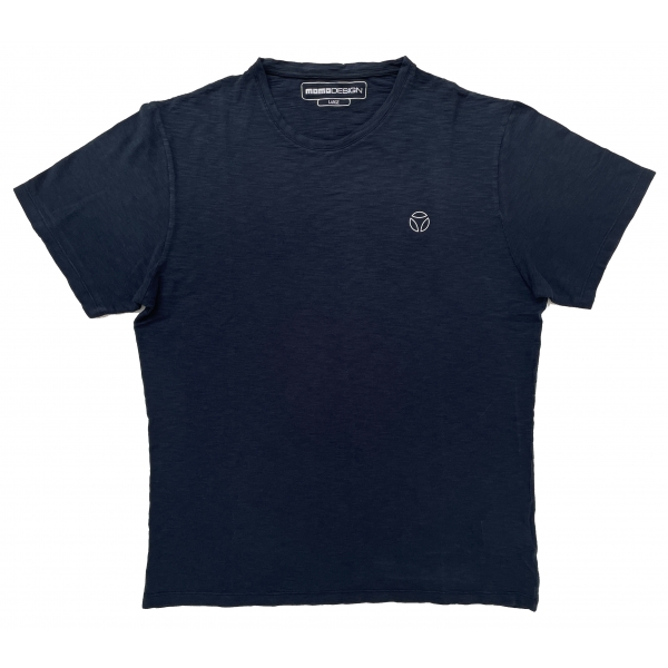Momo Design - Maglietta Minneapolis - Blu Navy – T-shirt - Made in Italy - Luxury Exclusive Collection