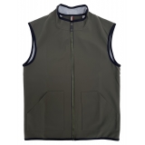 Momo Design - Chur Scuba Vest - Military Green Grey - Vest - Made in Italy - Luxury Exclusive Collection