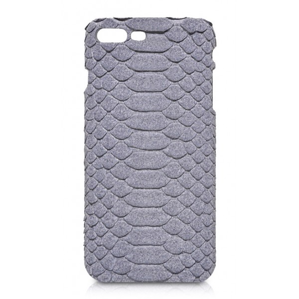 Ammoment - Python in Pomice Grey - Leather Cover - iPhone 8 Plus / 7 Plus