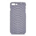 Ammoment - Python in Pomice Grey - Leather Cover - iPhone 8 Plus / 7 Plus