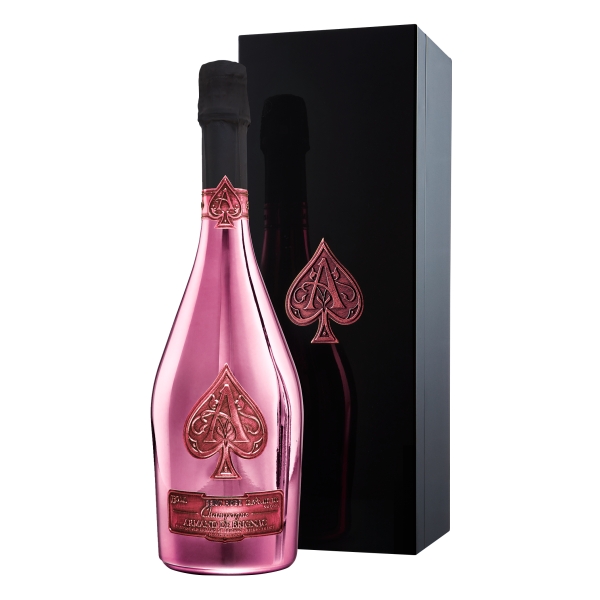 Armand de Brignac Champagne - Rosé - Cassa Legno - Pinot Noir - Luxury Limited Edition - 750 ml