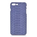 Ammoment - Python in Pomice Blue - Leather Cover - iPhone 8 Plus / 7 Plus