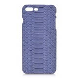 Ammoment - Python in Pomice Blue - Leather Cover - iPhone 8 Plus / 7 Plus