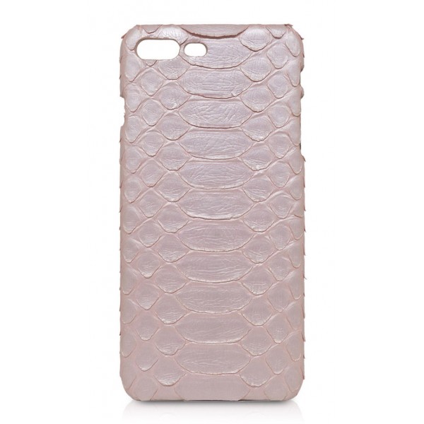 Ammoment - Pitone in Rosa Nacre - Cover in Pelle - iPhone 8 Plus / 7 Plus