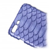Ammoment - Pitone in Blu Nacre - Cover in Pelle - iPhone 8 Plus / 7 Plus