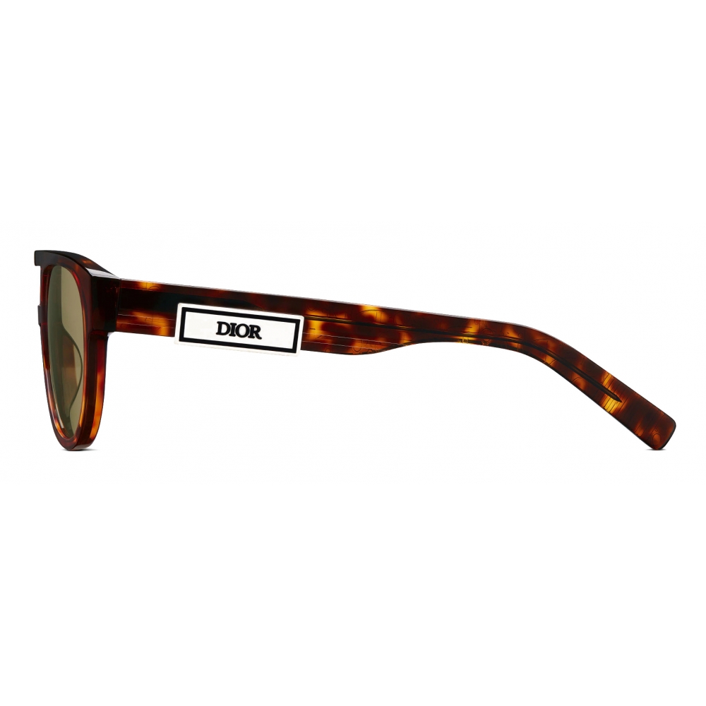 Dior Eyewear DiorB23 R1I Aviator-Style Acetate Mirrored Sunglasses - Men - Black Sunglasses