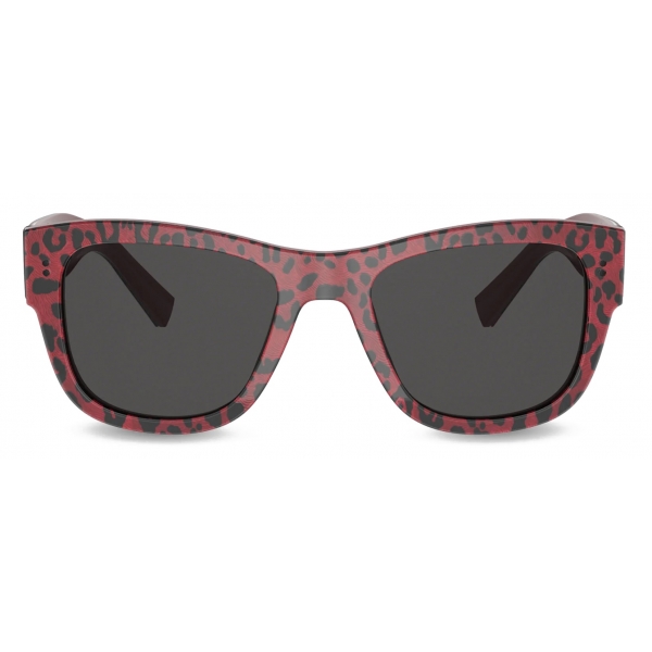 Dolce & Gabbana - Occhiale da Sole Hot Animalier - Stampa Leone Rosso - Dolce & Gabbana Eyewear