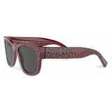 Dolce & Gabbana - Occhiale da Sole Hot Animalier - Stampa Leone Rosso - Dolce & Gabbana Eyewear