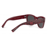 Dolce & Gabbana - Occhiale da Sole Hot Animalier - Stampa Leone Rosso - Dolce & Gabbana Eyewear