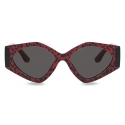 Dolce & Gabbana - Occhiale da Sole Hot Animalier - Stampa Leone Rosso - Dolce & Gabbana Eyewear