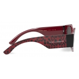 Dolce & Gabbana - Occhiale da Sole Hot Animalier - Stampa Leone Rosso - Dolce & Gabbana Eyewear