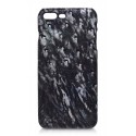 Ammoment - Ostrich in Tahitian Pearl Black - Leather Cover - iPhone 8 Plus / 7 Plus