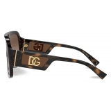 Dolce & Gabbana - Occhiale da Sole Magnificent - Havana - Dolce & Gabbana Eyewear