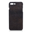 Ammoment - Stingray in Glitter Metallic Brown - Leather Cover - iPhone 8 Plus / 7 Plus