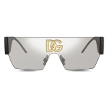 Dolce & Gabbana - Geometric Transparency Sunglasses - Silver - Dolce & Gabbana Eyewear