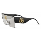 Dolce & Gabbana - Geometric Transparency Sunglasses - Silver - Dolce & Gabbana Eyewear