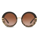 Dolce & Gabbana - Occhiale da Sole Half Print - Stampa Leone - Dolce & Gabbana Eyewear