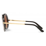 Dolce & Gabbana - Half Print Sunglasses - Leo Print - Dolce & Gabbana Eyewear
