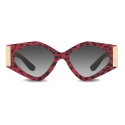 Dolce & Gabbana - Occhiale da Sole Modern Print - Stampa Leone Rosa - Dolce & Gabbana Eyewear