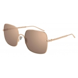 Pomellato - Nudo Sautoir Sunglasses - Square - Gold Brown - Pomellato Eyewear