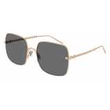 Pomellato - Nudo Sautoir Sunglasses - Square - Gold Grey - Pomellato Eyewear