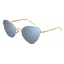 Pomellato - Nudo Sautoir Sunglasses - Cat-Eye - Gold Blue - Pomellato Eyewear