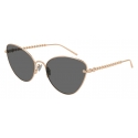 Pomellato - Nudo Sautoir Sunglasses - Cat-Eye - Gold Grey - Pomellato Eyewear
