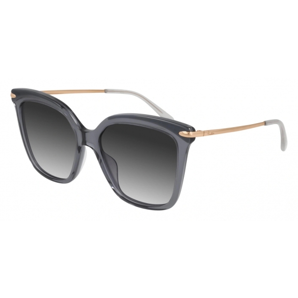 Pomellato - Nudo Bilayer Sunglasses - Round - Black Gold Grey ...