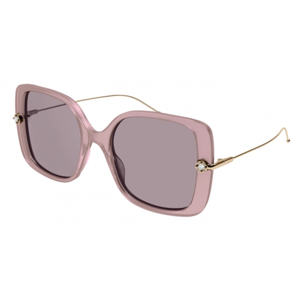Pomellato - M’ama Non M’ama Sunglasses - Square - Rose Gold Purple - Pomellato Eyewear