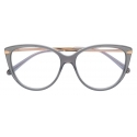 Pomellato - Round Optical Glasses - Grey Gold - Pomellato Eyewear