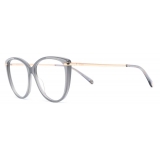 Pomellato - Round Optical Glasses - Grey Gold - Pomellato Eyewear