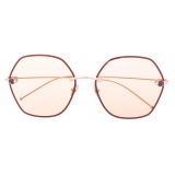 Pomellato - Geometric Frame Sunglasses - Pink - Pomellato Eyewear