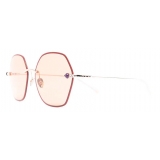 Pomellato - Geometric Frame Sunglasses - Pink - Pomellato Eyewear