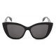 Alexander McQueen - McQueen Graffiti Cat-Eye Sunglasses - Black Grey - Alexander McQueen Eyewear