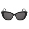 Alexander McQueen - Occhiali da Sole Cat-Eye McQueen Graffiti - Nero Grigio - Alexander McQueen Eyewear