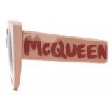 Alexander McQueen - McQueen Graffiti Cat-Eye Sunglasses - Pink - Alexander McQueen Eyewear