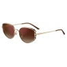 Cartier - Cat Eye - Gold-Finish Brown Lenses with Gold Flash - Panthère de Cartier Collection - Sunglasses - Cartier Eyewear