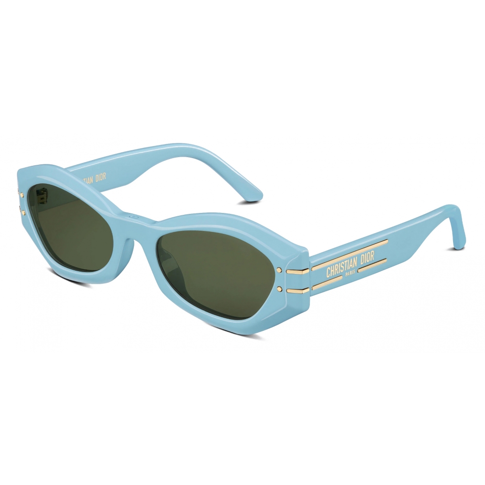 Dior Club M6u 142mm Rectangular Shield Sunglasses In Blue  ModeSens