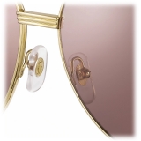 Cartier - Pilot - White Horn Gold Finish Polarized Lenses - Première de Cartier Collection - Sunglasses - Cartier Eyewear
