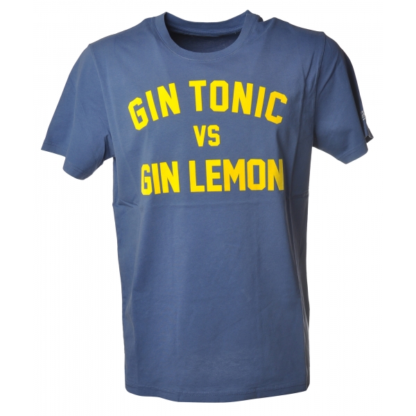 MC2 Saint Barth - T-Shirt Gin Tonic Gin Lemon - Blue - Luxury Exclusive Collection