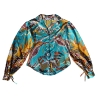 Margaux Avila - Sleeve Shirt - Blue - Shirt - Made in Italy - Luxury Exclusive Collection