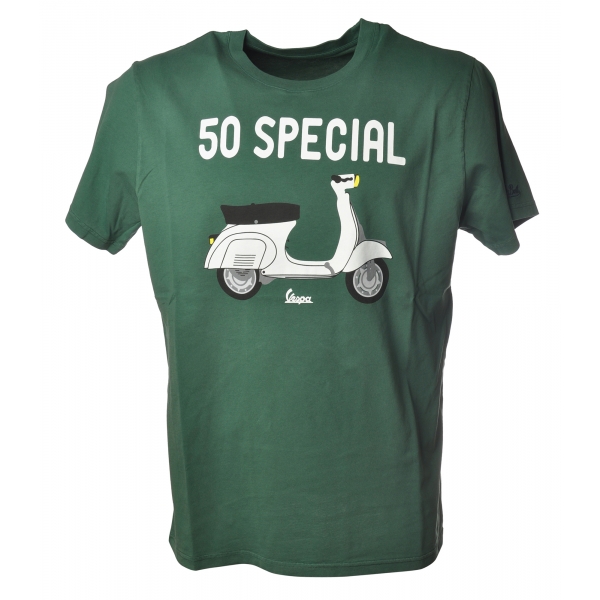 MC2 Saint Barth - T-Shirt Vespa 50 Special - Verde Bottiglia - Luxury Exclusive Collection