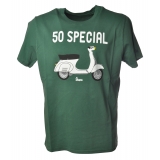 MC2 Saint Barth - T-Shirt Vespa 50 Special - Verde Bottiglia - Luxury Exclusive Collection