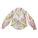 Margaux Avila - Camicia a Maniche - Rosa - Camicia - Made in Italy - Luxury Exclusive Collection